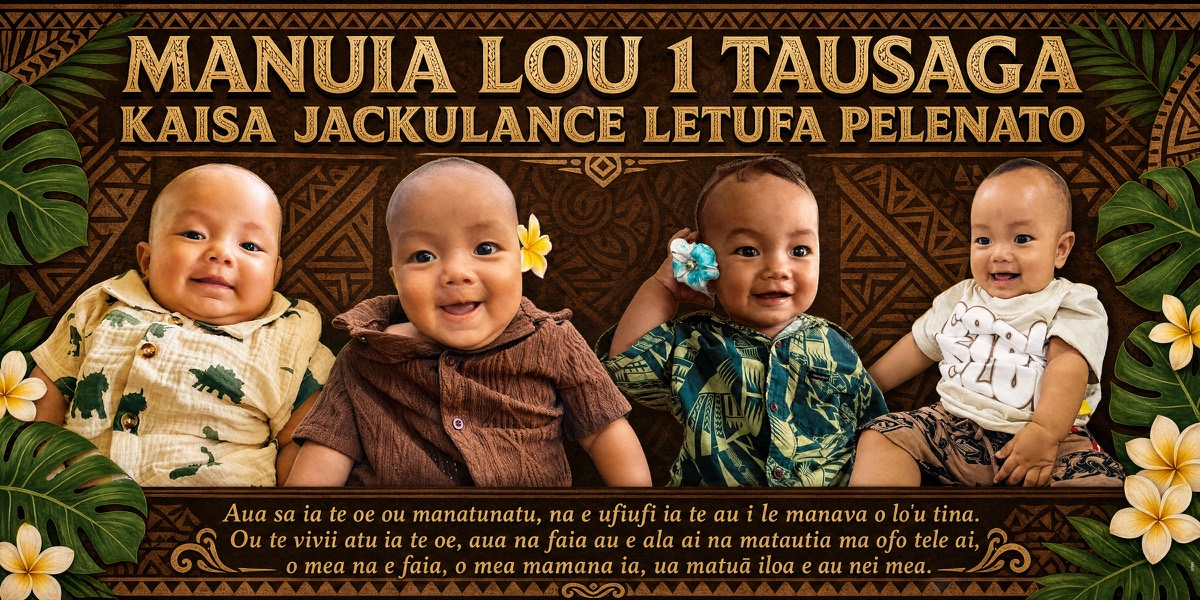Wall Hanging Banners design example – 1st Birthday