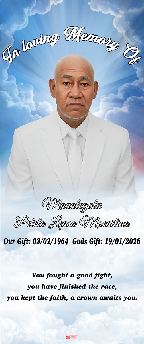 Roll Up Banner design example – Memorial