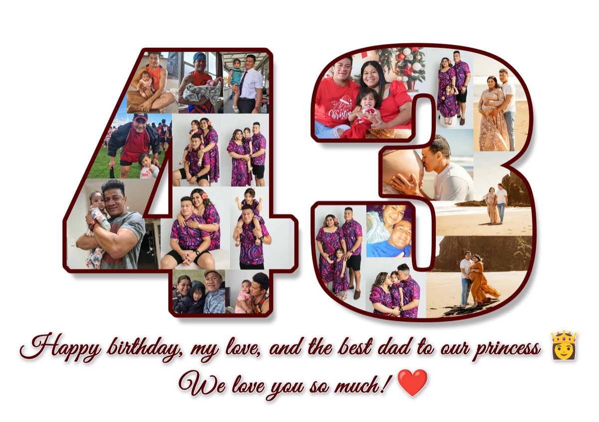Canvas design example – Birthday
