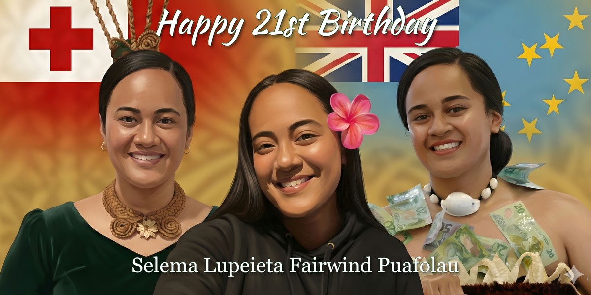 Wall Hanging Banners design example – 21st Birthday