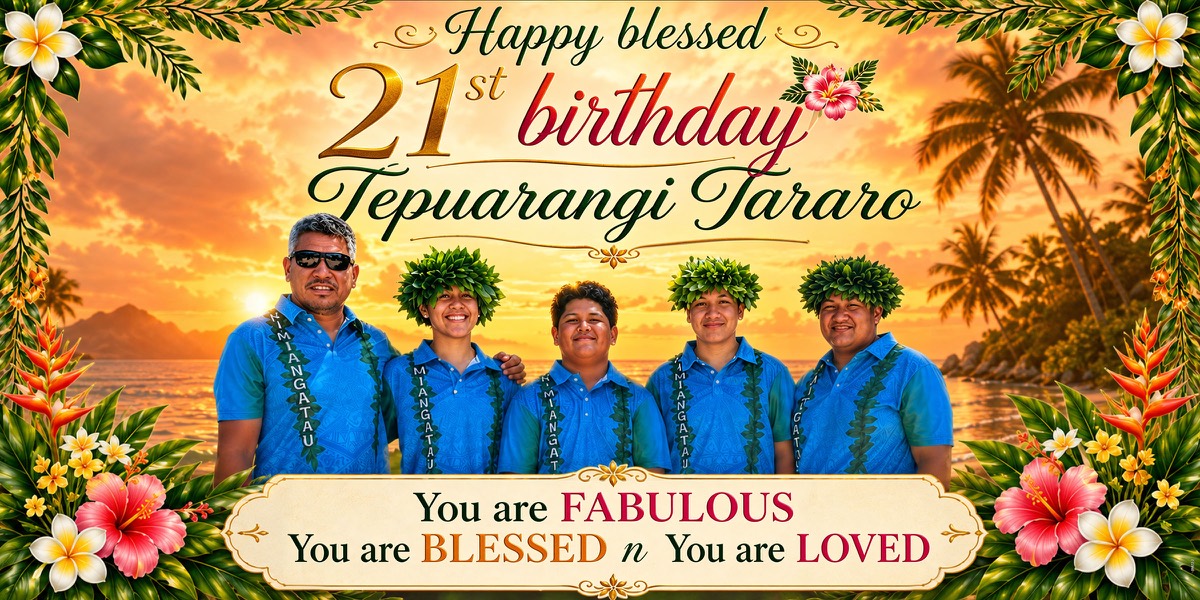 Wall Hanging Banners design example – Birthday