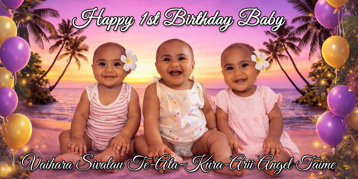Wall Hanging Banners design example – Baby / Kids