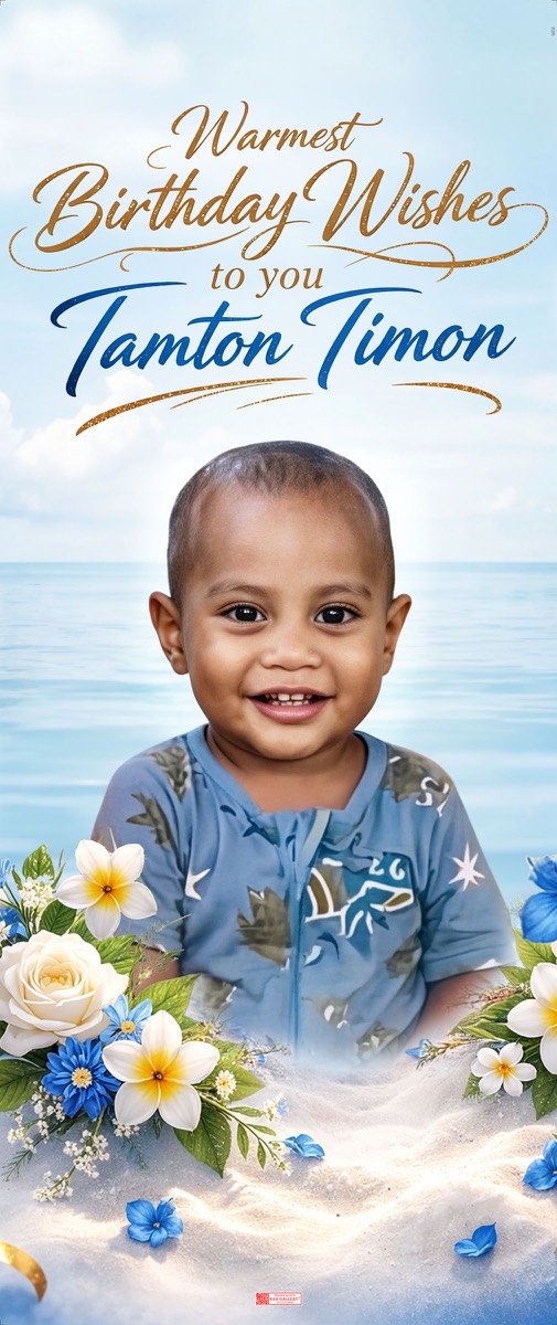 Roll Up Banner design example – Birthday