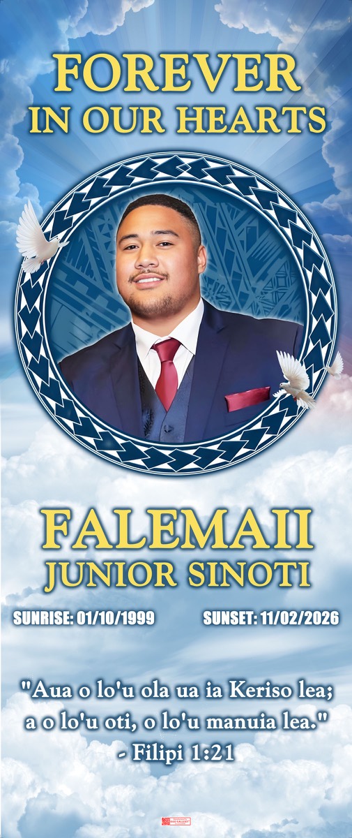 Roll Up Banner design example – Memorial